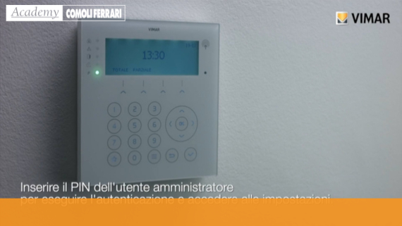 ByAlarm Plus - Operazioni da Tastiera