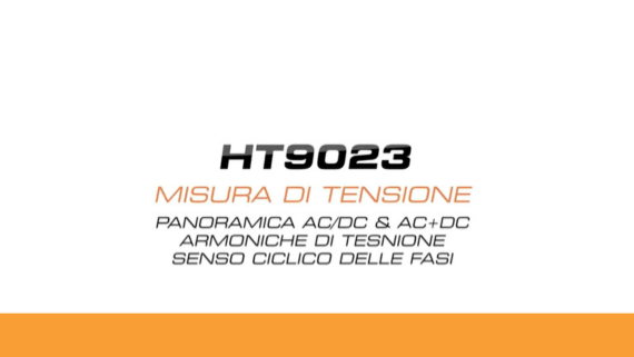 9023 - Misura di tensione, armoniche e senso ciclico delle fasi