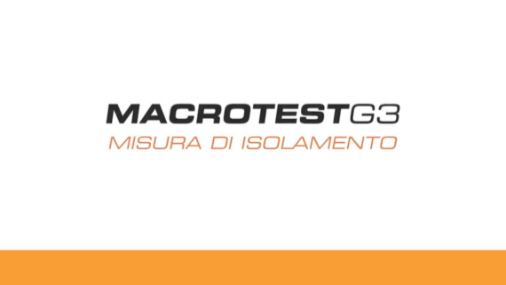 MACROTESTG3 - Misura di isolamento