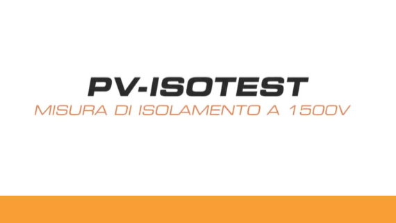 PV-ISOTEST - Misura di isolamento