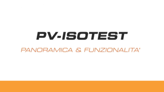 PV-ISOTEST - Panoramica e funzionalità