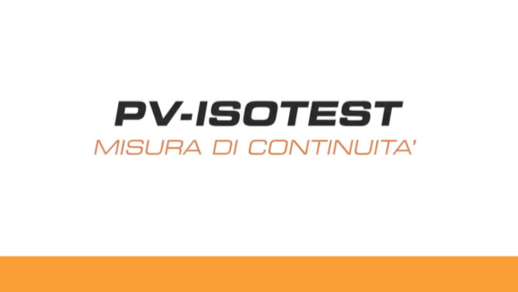 PV-ISOTEST - Misura di continuità
